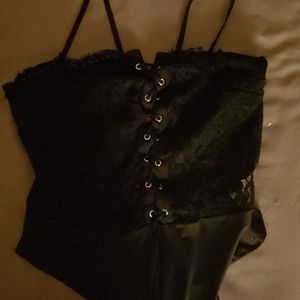 Black See-through Corset